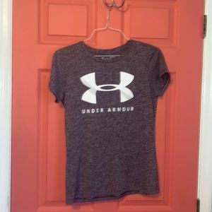 Under Armor Dark Purple T-shirt (Womens Small)